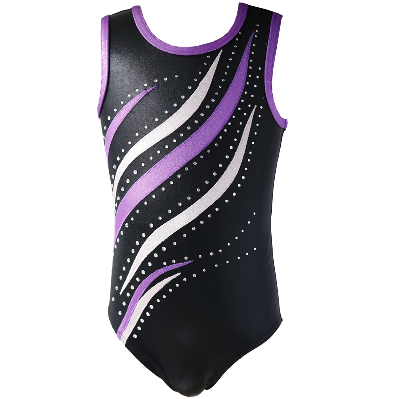 NT16070 Sleeveless Gymnastic leotards. Competition Gymnastic suit for