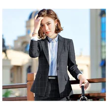 Высококачественное женское офисное платье костюм Женский Блейзер костюм куртки и платья блейзеры костюмы Рабочая одежда