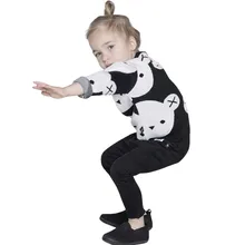 Детская модная одежда для маленьких мальчиков и девочек, вязаный свитер с принтом медведя, кардиган, Теплые Топы