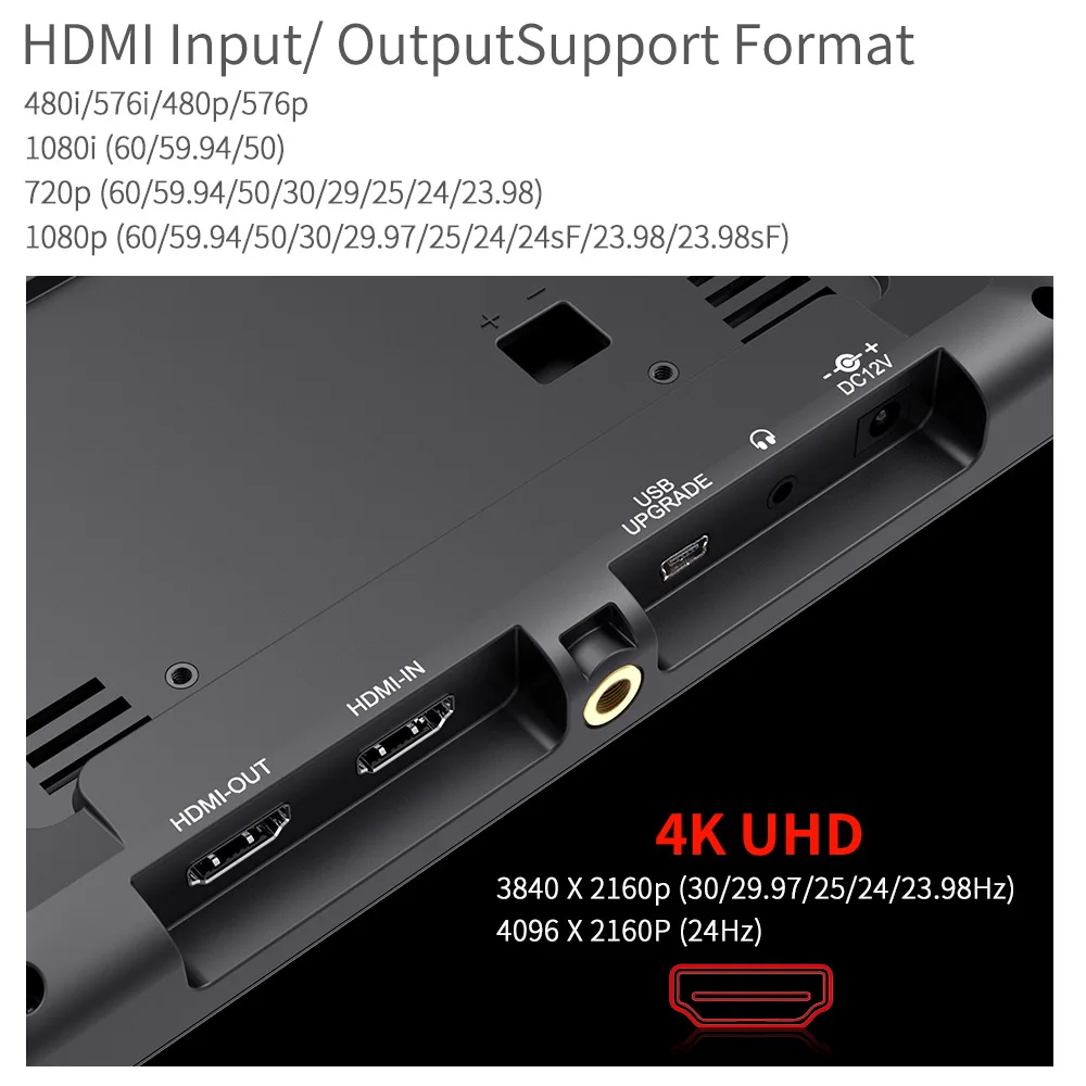 Монитор Feelworld для цифровой зеркальной камеры экран 7 дюймов IPS 1920x1200 4K HDMI Canon Nikon Sony