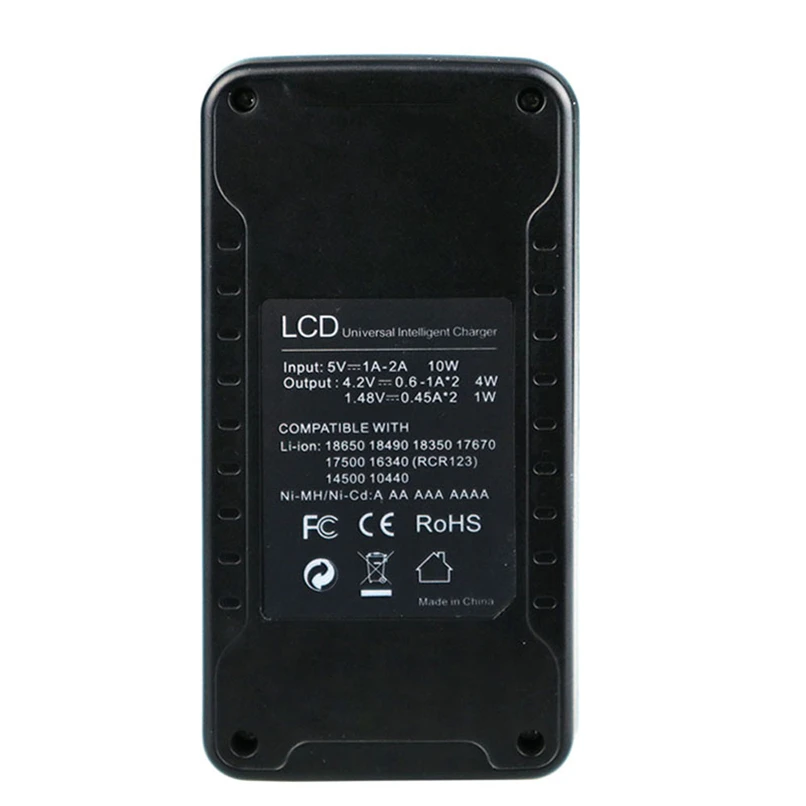 LCD Display With 2 Slots Smart Intelligent Battery Charger for 26650 22650 20700 21700 18650 Battery Rechargeable Batteries H40  (4)