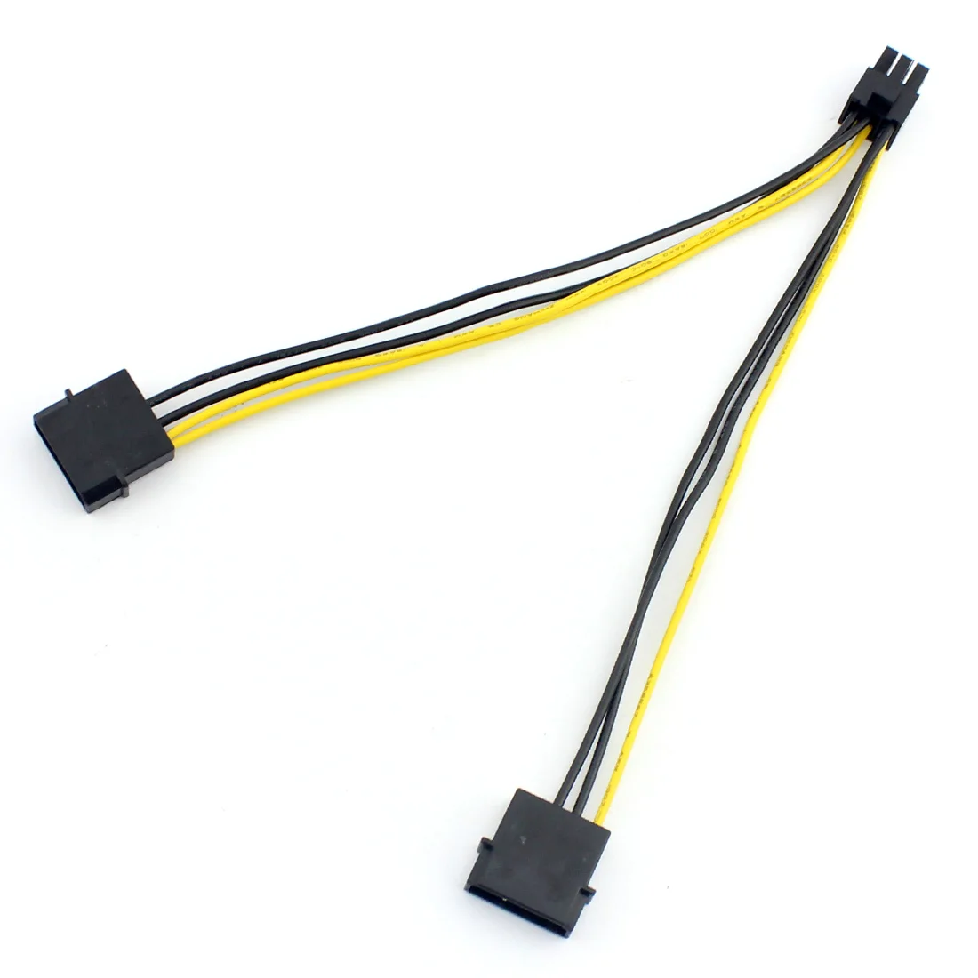 Высокое качество 18AWG 20 см двойной 4 Pin P 6 PCI E внешняя видеокарта кабель питания