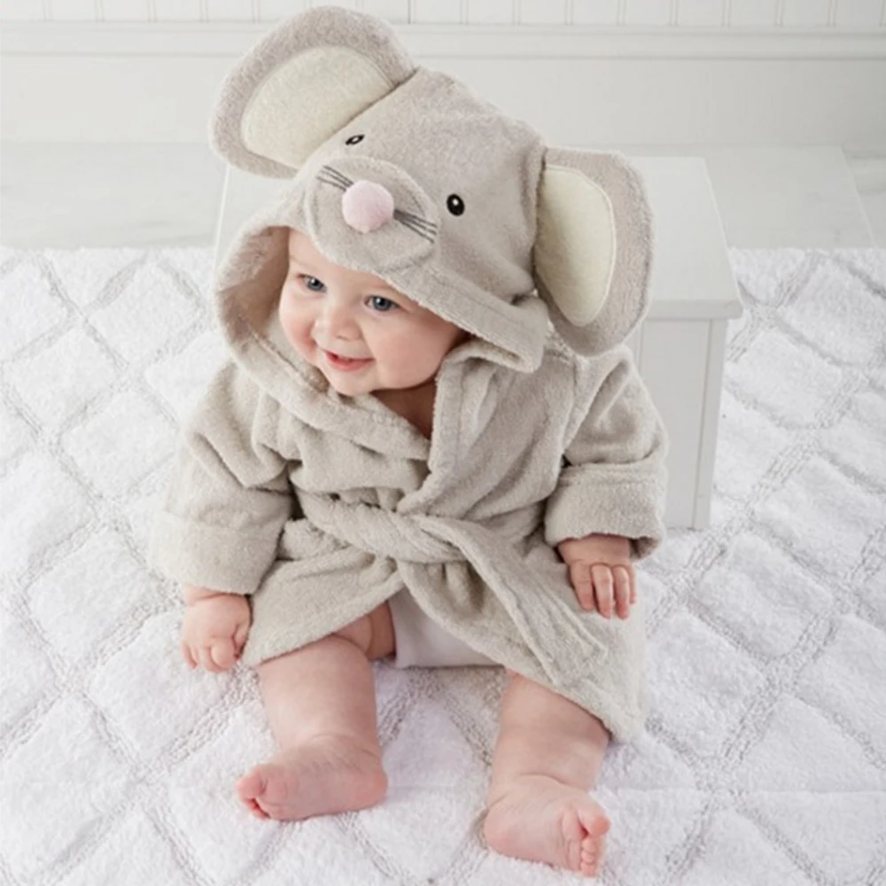 

Animal Baby Bath Towels Newborn Hooded Towel Blanket Bedding Swaddle Mouse Lion Bebe Bathrobe Bathing Baby Washcloth