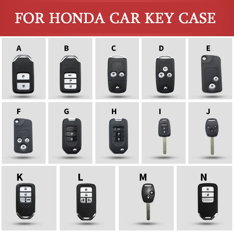 Чехол для ключей автомобиля из натуральной кожи Honda Accord Civic City Vezel CRZ CRV URV XRV HRV FIT JADE