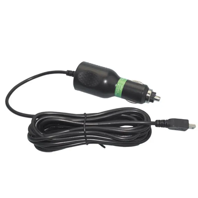 

3.5M Black DC 5V 2.1A Mini USB Car Power Charger Adapter Cable Cord For GPS Car Camera MP3 Mobile Phone 828 Promotion