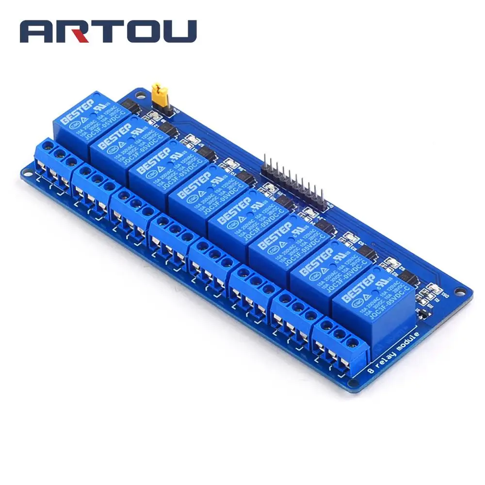 

8Channel 5V 8 Channel Relay Module Shield Expansion Board Low Level Triggered 8-Way Relay Module Control Board with Optocoupler