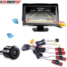 Arduino Sensor de Movimento Monitor LCD Parktronic Koorinwoo Original Volume de Alarme Sensor De Estacionamento Câmera de visão Traseira Do Carro Ajuda