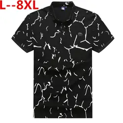 Большой размер 10XL 8XL 6XL 5XL 2019 летняя футболка мужская рубашка с коротким рукавом мужская футболка плюс размер Мужская футболка из хлопка с