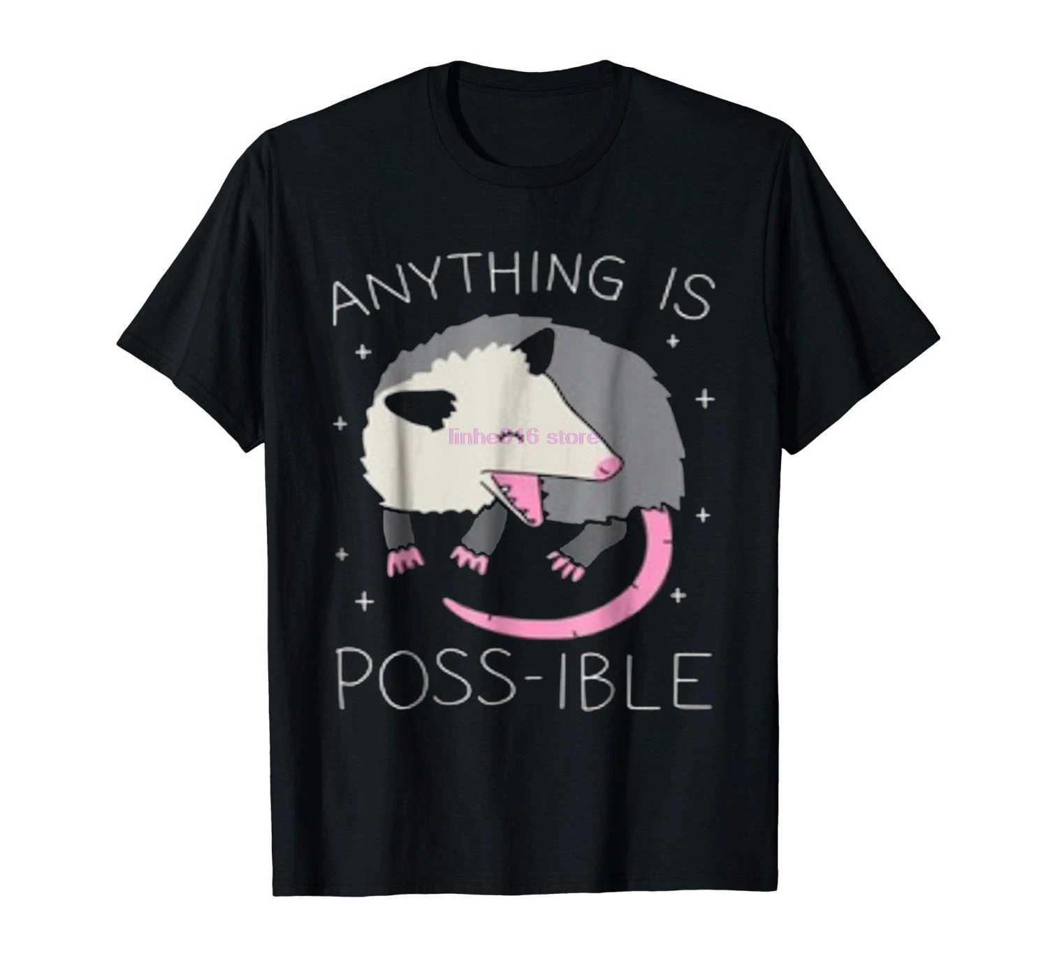 

brand men shirt Anything Is Poss Ible Opossum T Shirt