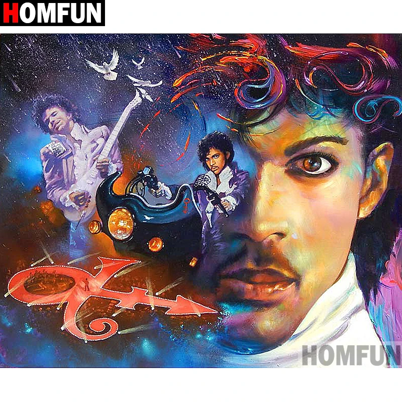 

HOMFUN Full Square/Round Drill 5D DIY Diamond Painting "male celebrity" Embroidery Cross Stitch 3D Home Decor Gift A13365