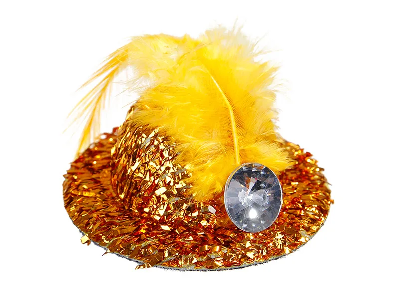Pet Dog Cat Cap Hairpin Imitation Diamond Birthday Party Headwear Accessories BlingBling Pet Hat For Kittens Poodle Grooming (4)