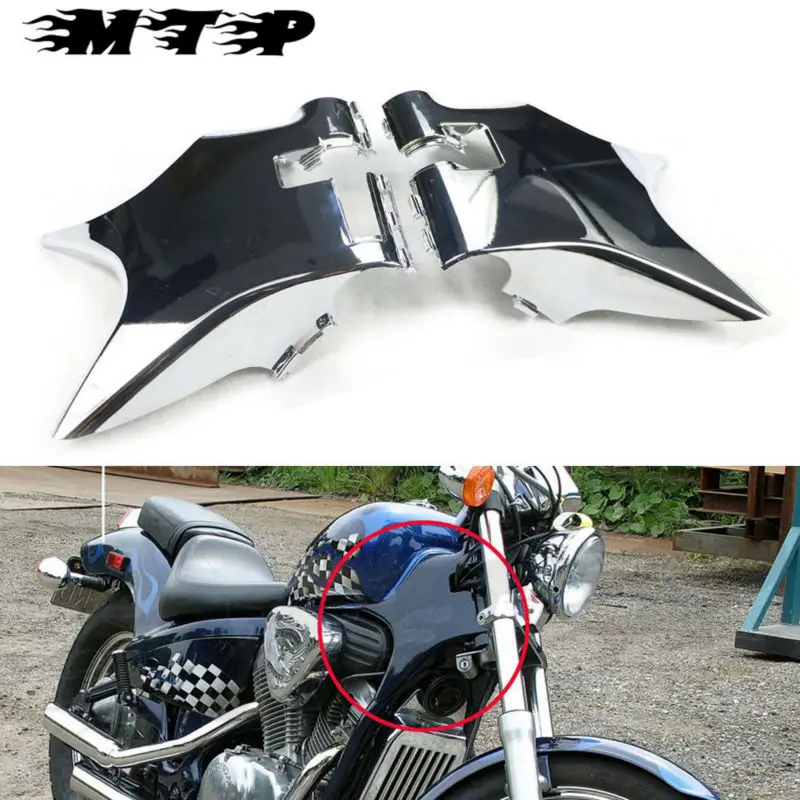МОТОЦИКЛ ABS пластиковая рамка крышка шеи хомут хром для Honda Shadow VT600 VLX 600 STEED400 1988 1998