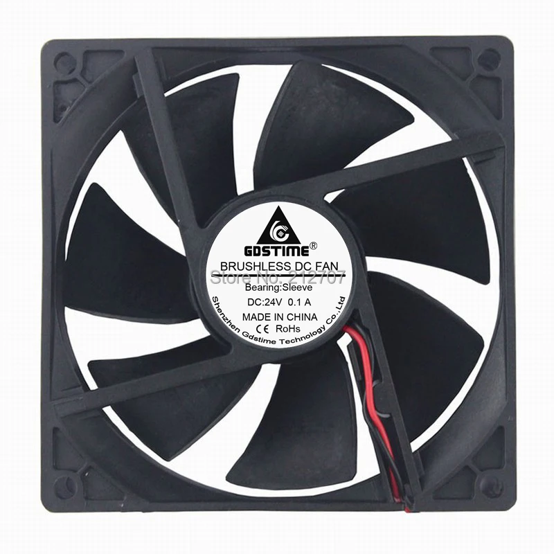 1pcs Gdstime Dc 24v 2pin 9cm 92mm 9225 92 X 92 X 25mm Cpu Cooling Fan 