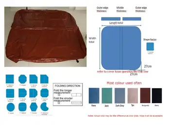 

Spa cover leather skin 2180x2180mm, can do any other size