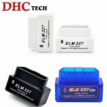 

200pcs DHL free Super Mini Elm327 Bluetooth elm 327 Work On Android Torque with new version V2.1 Diagnostic Scanner Tool