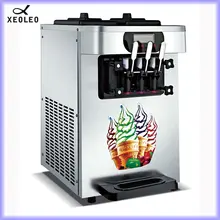 XEOLEO Commercial Ice cream machine Soft Ice cream maker 3 flavors 1900W 18-22L/H Stainless steel Yogurt machine Air cooling XEOLEO Commercial Ice cream machine Soft Ice cream maker 3 flavors 1900W 18-22L/H Stainless steel Yogurt machine Air cooling