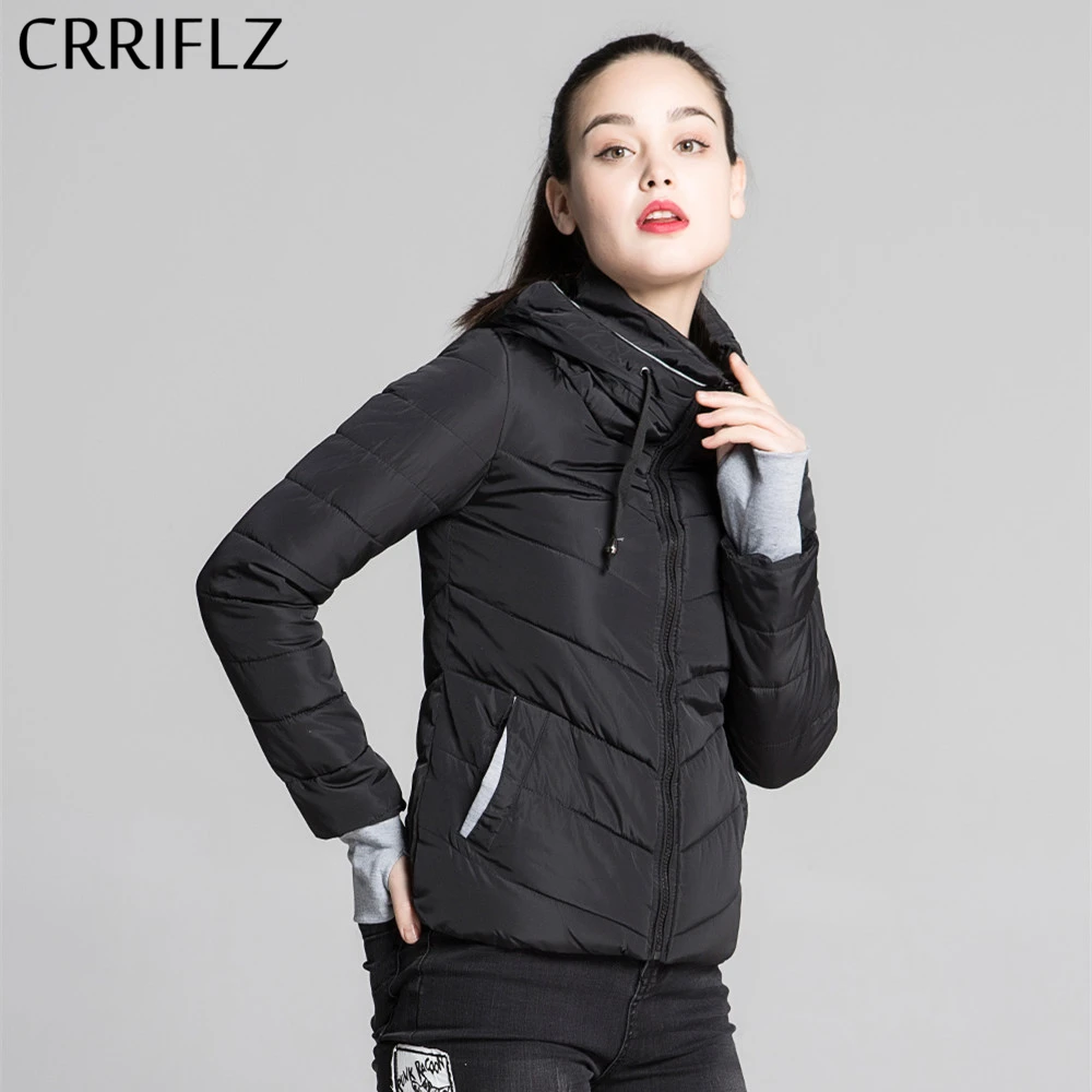 2019 Causal Autumn Winter Wadded Jacket Women Hooded Coats