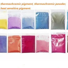 10 цветов 1 лот = 100 г выберите 5 цветов термохромный пигмент, термохромный порошок, термочувствительный пигмент акриловая краска