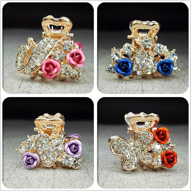 1PC Hair Ornaments Rhinestone Claw hair clip Headwear hair Accessories font b Crystal b font hair