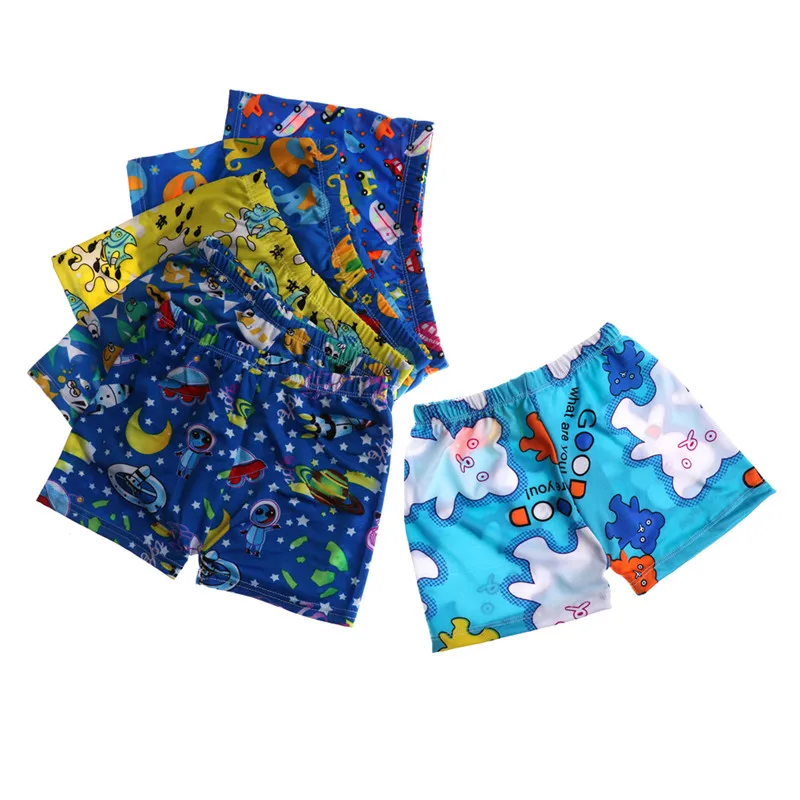

1PC New Kids Boys Cartoon Swimwear Animal Print Baby Boys Swimming Pants Briefs Beach Holiday Board Trunks Shorts Football