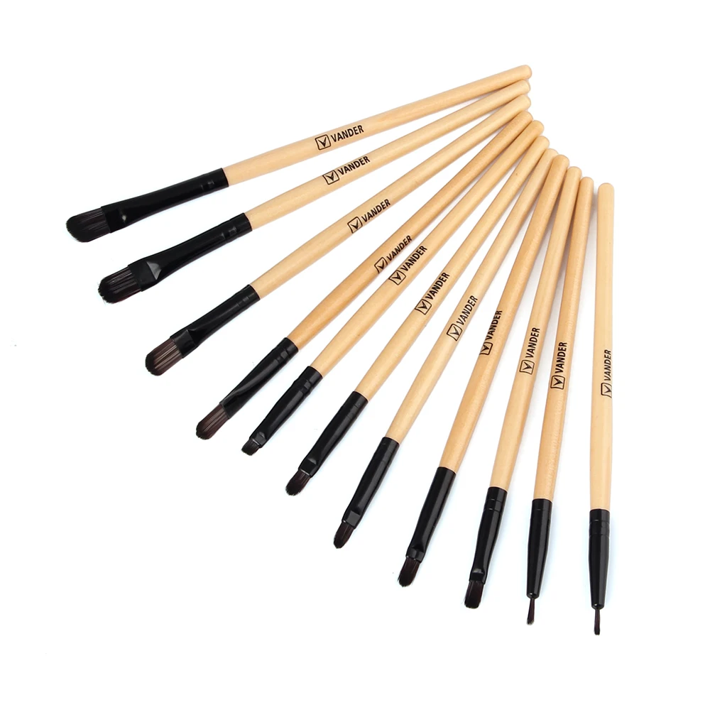 VANDER 24pcs Makeup Brushes Set Kit Professional Eyeshadow Eyeliner Cream Make up Brushes Cosmetic Beauty Maquillaje with Bag (13)