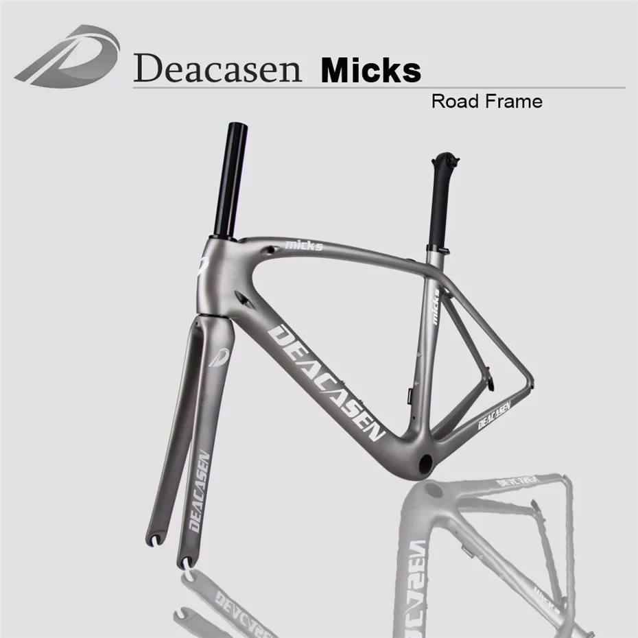 Deacasen brand super lightest carbon road frame UD glossy/matte custom painting carbon bicycle