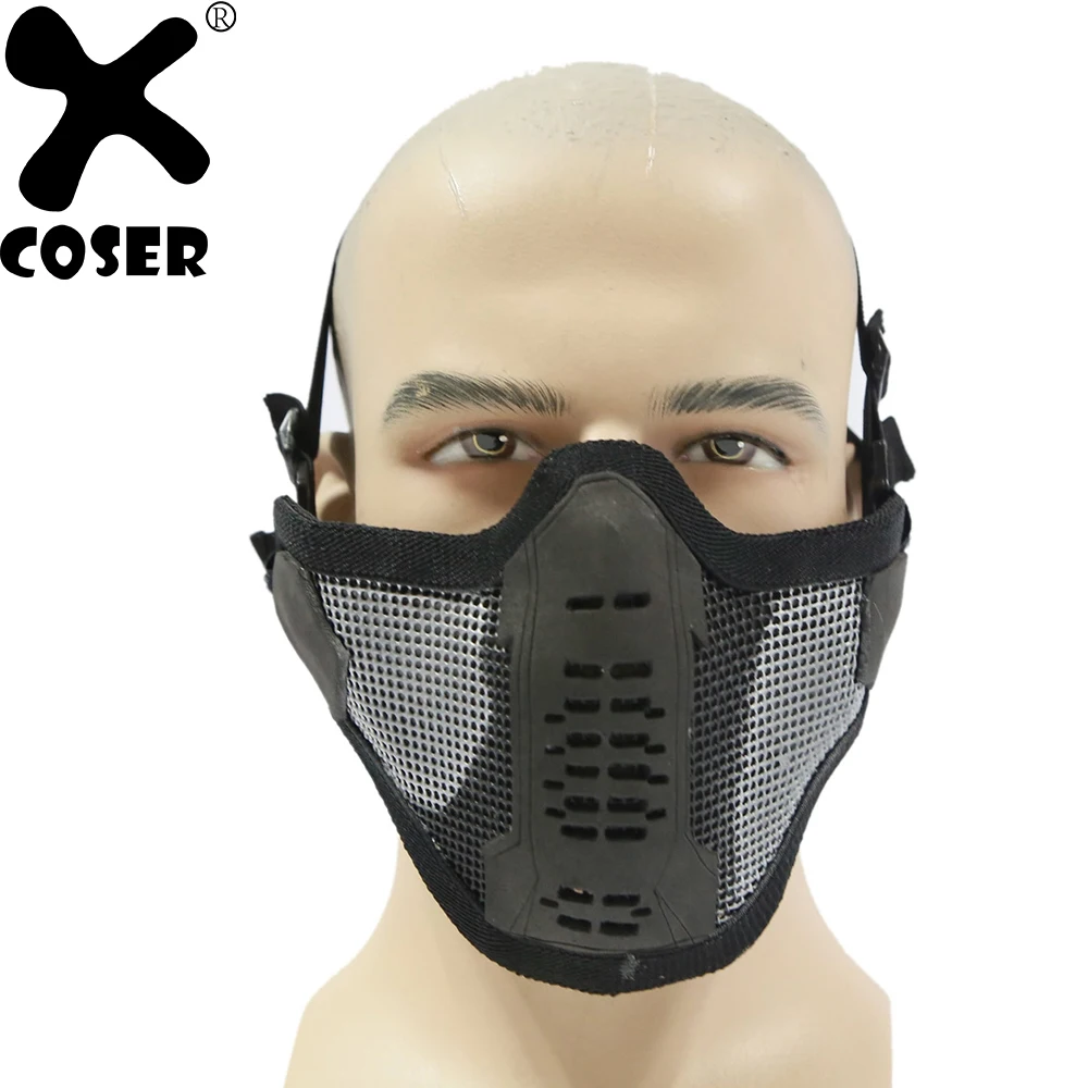 

XCOSER Captain The Winter Cool Soldier Bucky Barnes Mask Cosplay Props Personality Costume Accessory Half Face Masks For Men