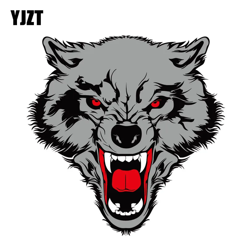 YJZT 14CM*14CM Interesting Tribal Wolf Totem PVC Motorcycle Car Sticker 11-00484 | Автомобили и мотоциклы