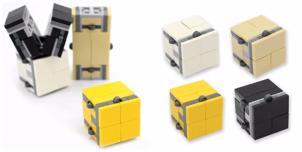 2pcs/lot Infinity Cube 64PCS Assemble Building Blocks Cube Toys Time-limited Decompress Unlimited Transforming Toys