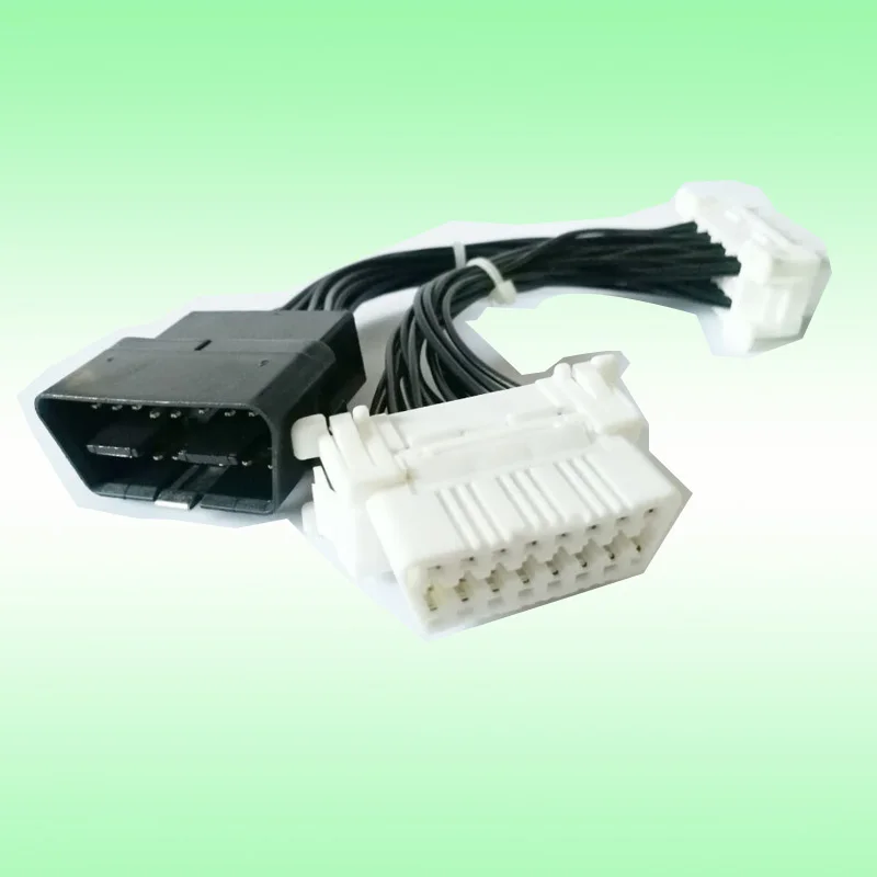 16 pin OBDII OBD2 OBD ii 2 разветвитель Удлинительный соединитель штекер к двойному гнезду Y