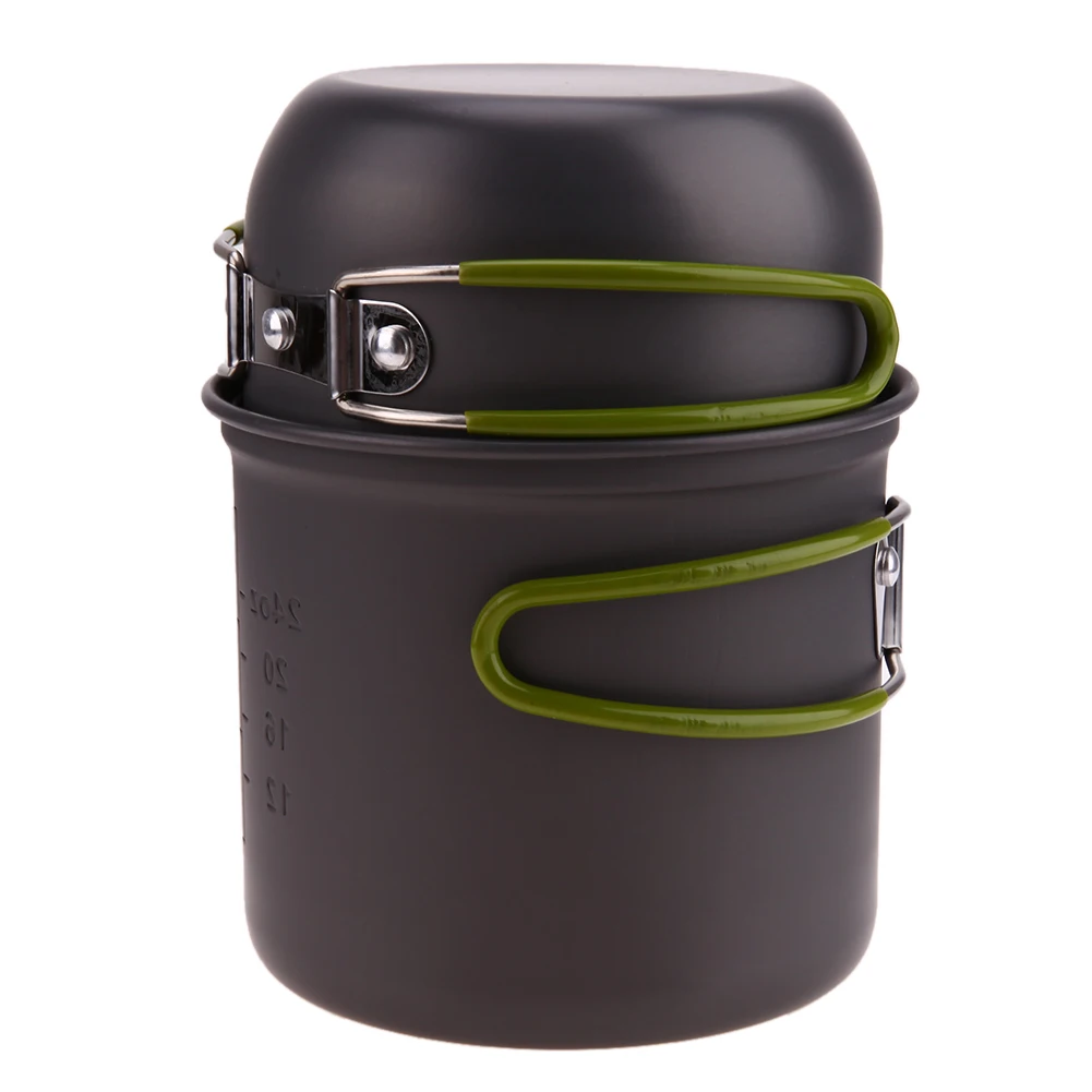 2 unids piezas Juego de vajilla antiadherente olla ultraligero utensilios de cocina Picnic Camping Pan al aire libre herramientas de Camping 2 unids piezas Juego de vajilla antiadherente olla ultraligero utensilios de cocina Picnic Camping Pan al aire libre herramientas de Camping