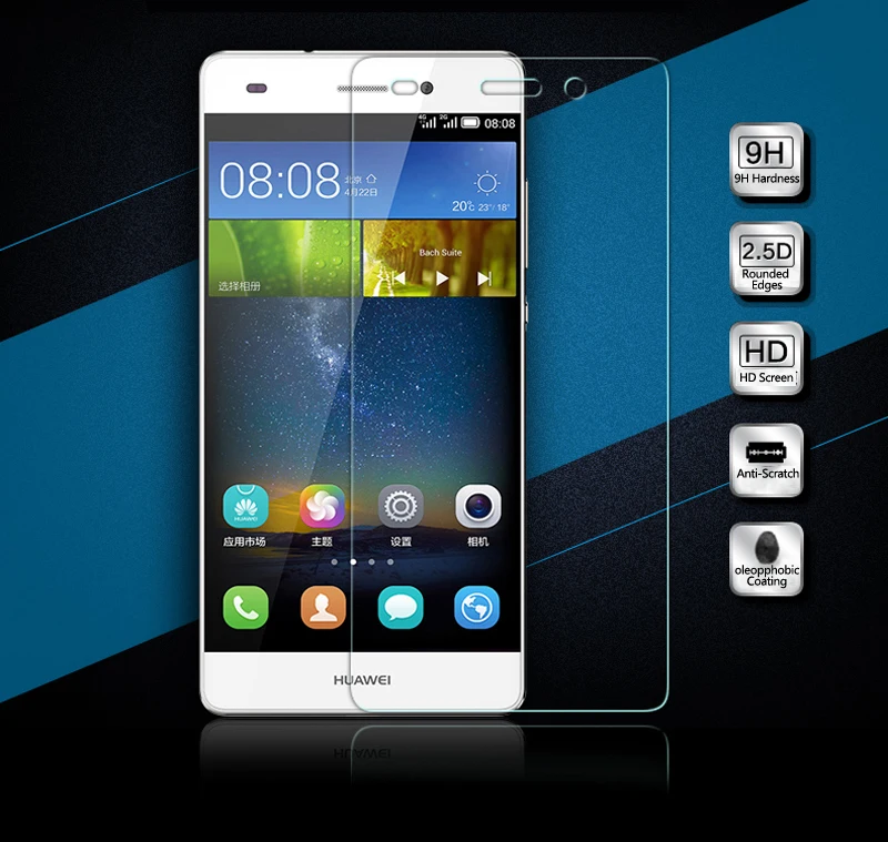 

Tempered Glass 9H 2.5D Scratch Proof Screen Protector Film Phone Case for Huawei P8lite P9 P9lite P10 P10plus Y7 6X Nova2 Plus