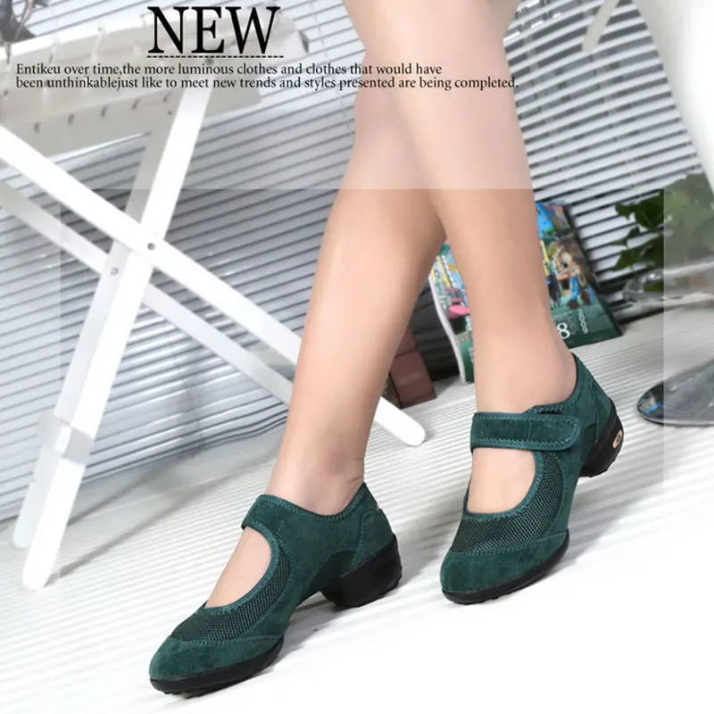 2018 New Soft Outsole Breath Dance Shoes Salsa Jazz Modern Latin Hip Hop Ladies Shoes Aerobics Woman Dance Sneakers Girls Shoes
