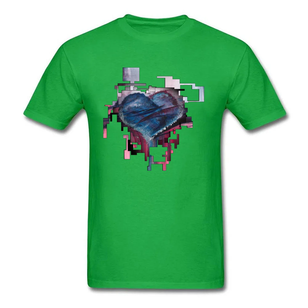 Modern Love 100% Cotton Men's Short Sleeve Tops & Tees Printed On Fall Top T-shirts Casual Top T-shirts 2018 Discount Round Neck Modern Love green
