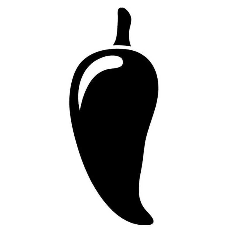 6.3Cm * 15.2Cm Red Hot Chili Pepper Del Motociclo Di Modo Di Adesivi Decalcomanie In Vinile Nero/Argento S3-6603