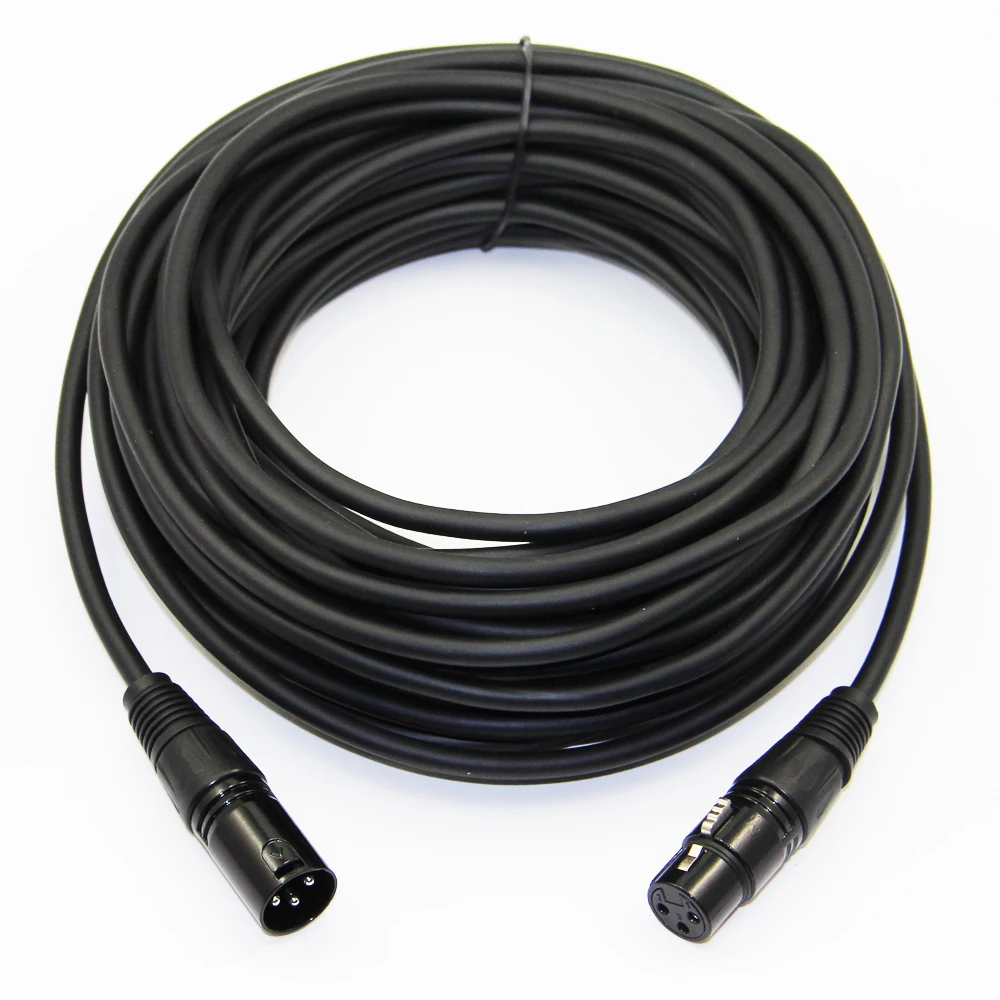 XLR Cable Male to Female M/F Audio Cable For Microphone Mixer TPE Material+OFC Copper 1m 1.8m 3m 4.5m 5m 6m 7.6m 10m 15m 20m