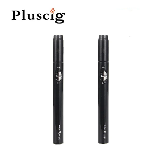 SMY Pluscig V10 Отопление табака HNB комплект 900 mAh Батарея Совместимость с технология iQOS палку электронная сигарета Vape 2 шт. черный