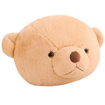 

Nap cushion pillow Rabbit plush panda head round pillow plush toy cute big panda home office cushion car lumbar 1 piece