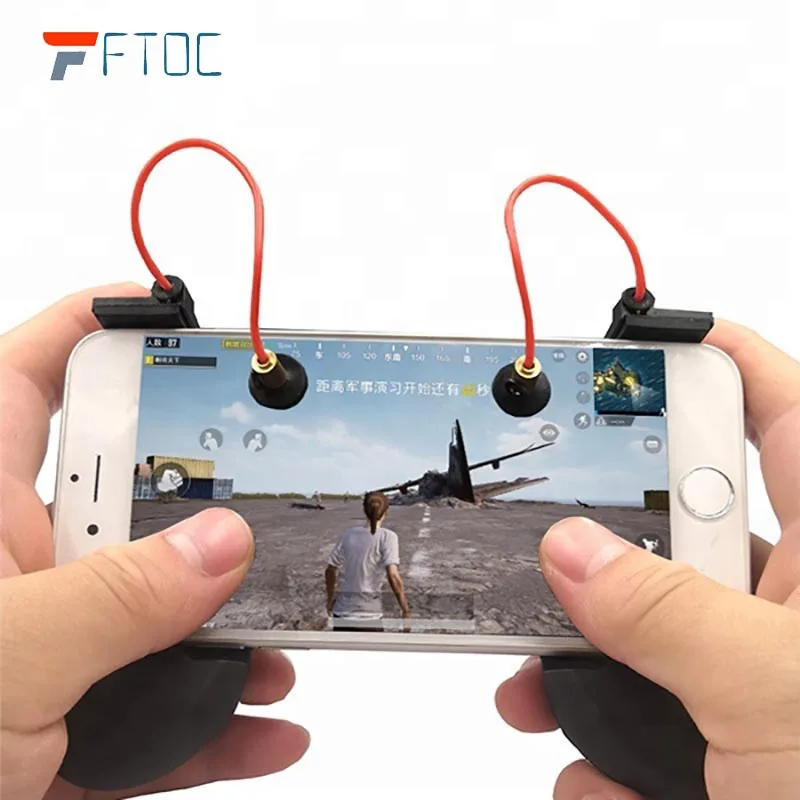 Mobile Phone PUBG Game L1R1 Trigger Fire Button Gamepad Handle Shooter Joystick Controller For IOS Android Pad | Электроника