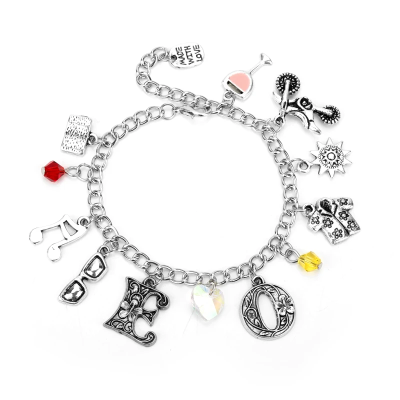 

MQCHUN Fashion Movie Call Me by Your Name Bracelets Jewelry Elio Oliver Charm Crystal Bracelets Bangles Gift For Women Girls