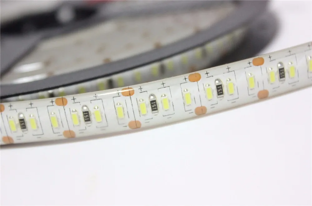 #Best 5m lot Non waterproof IP20 New SMD 3014 LED Strip, Super Bright 204led m led tape light DC 12V white color,5m lot
