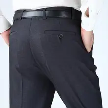 Herbst Winter Männer Anzug Hosen Mens Silk Hose Business männer Hose Westlichen Stil Hosen Formale Hochzeit Kleider Größe 29-44