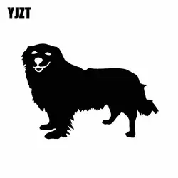 YJZT 14 см * 9,7 см милый ретривер собака порода окна автомобиля водонепроницаемый автомобиль наклейка черный/серебристый C2-3132