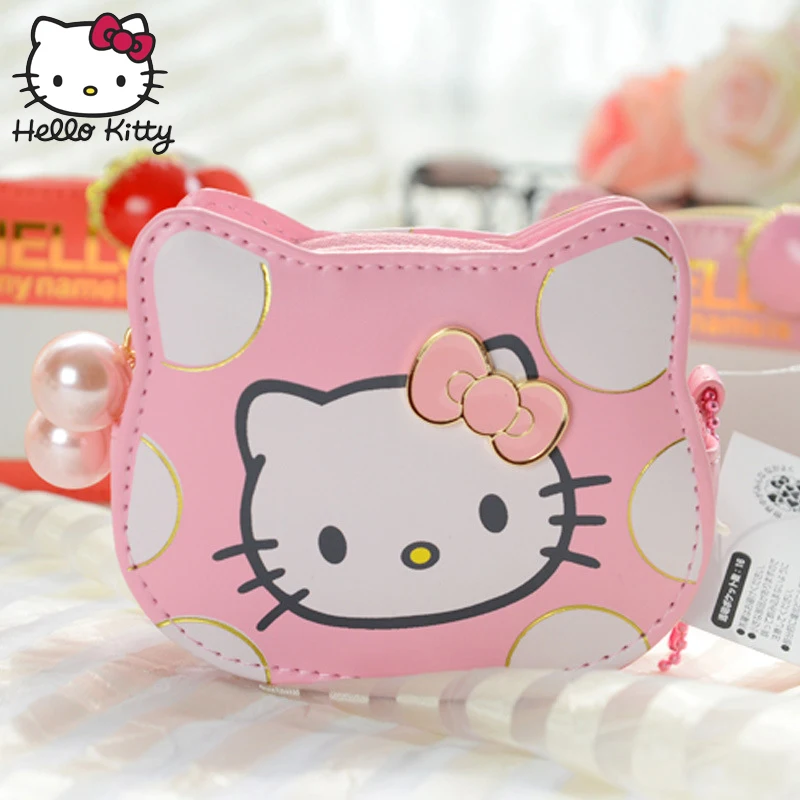 

Hello Kitty Children Shoulder Cartoon Bag Wallet Bags Stylish Bowknot Girls Shopping Quality Fashion Female Plush Backpack