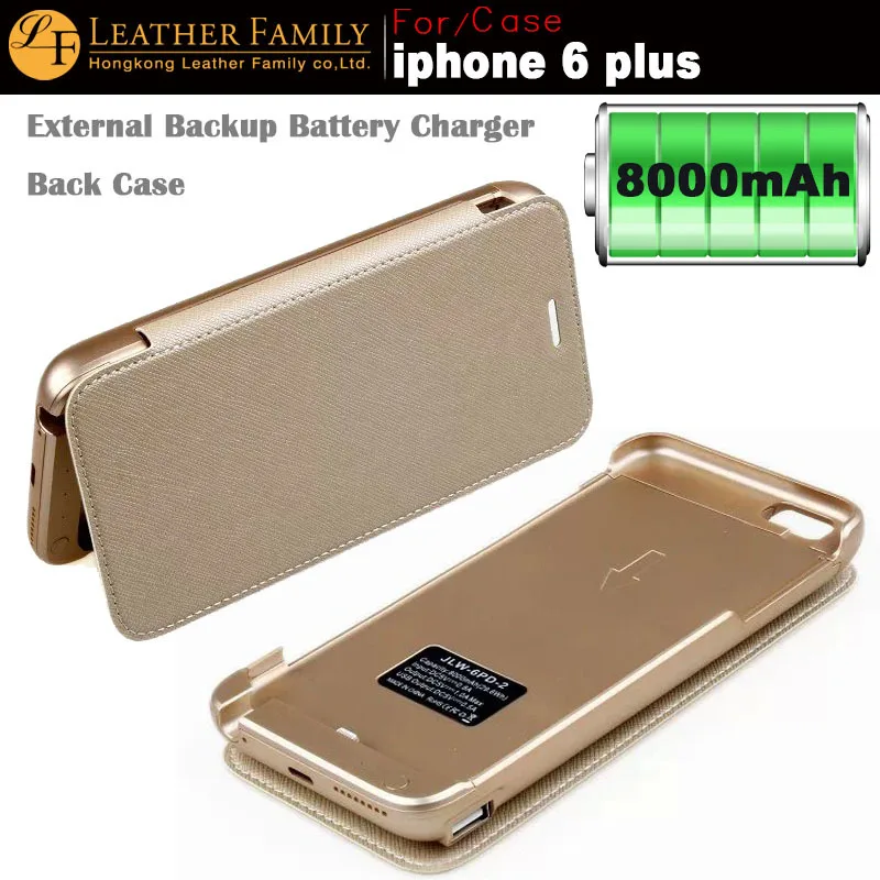 8000mAh External Battery Backup Charger Case Pack Power Bank for apple