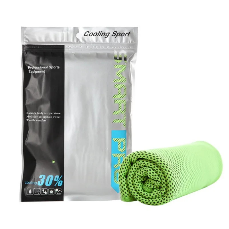 

100*30cm Ice Towel Utility Enduring Instant Cooling Towel Heat Relief Reusable Chill Cool Towel Cold towel