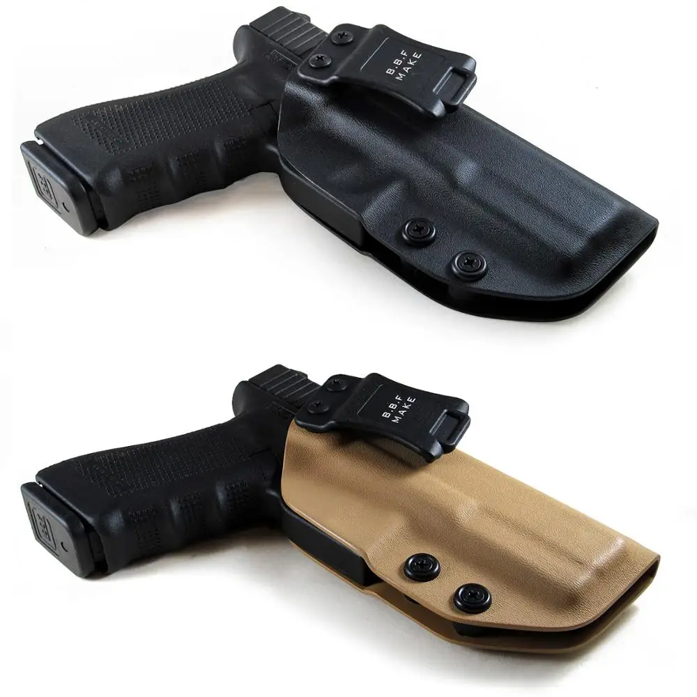 

B.B.F Make IWB Tactical KYDEX Gun Holster Custom Fits: Glock 17 22 31 Inside Concealed Waistband Pistola Case Clip Accessories