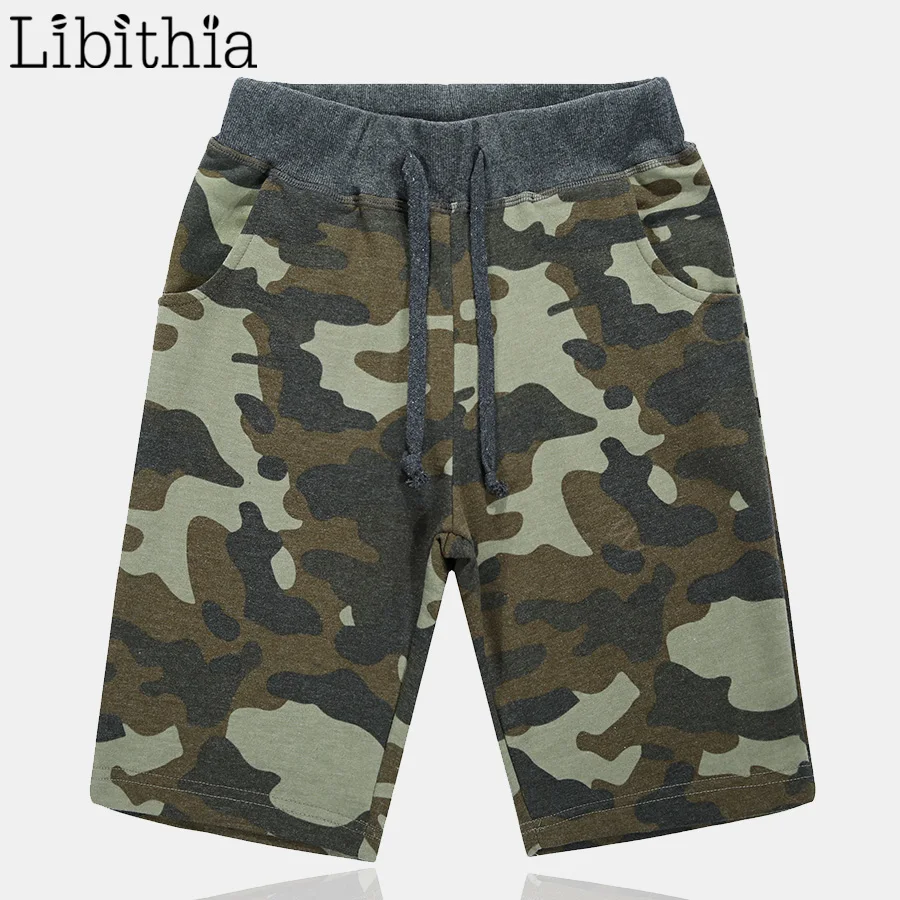 Мужские повседневные шорты махровая ткань шнурок Slim Fit Уличная Камуфляж Большие размеры M-8XL прямые шорты Мужская одежда Зеленый T049