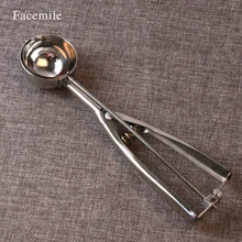 Новое поступление, кухонная ложка-шарик для мороженого, ложка для копания фруктов из нержавеющей стали, летняя ручка, кухонные аксессуары 03080