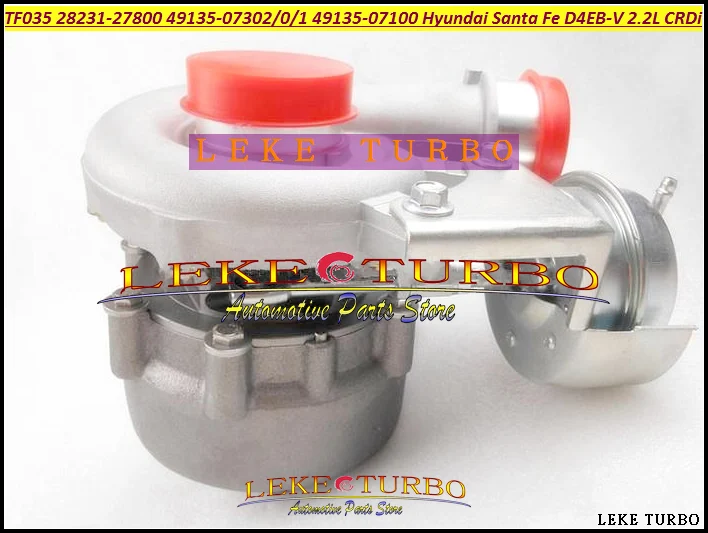 Turbo TF035 28231-27800 49135-07302 49135-07300 49135-07100 Turbocharger For HYUNDAI Santa Fe 05-09 D4EB D4EB-V 2.2L CRDi 150HP (4)